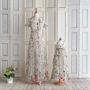 Garden lace halter dress, baby version.